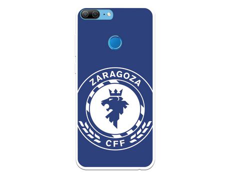Funda para Huawei Honor 9 Lite del Zaragoza CF Femenino Escudo Grande Fondo Azul - Licencia Oficial Zaragoza CF Femenino