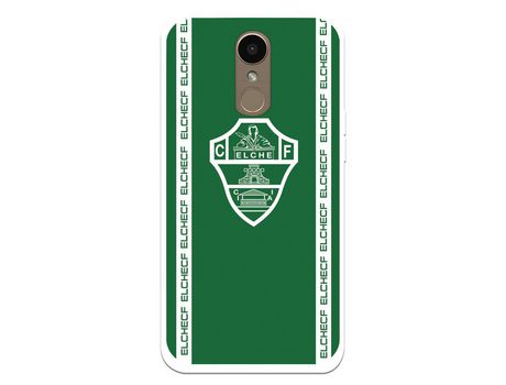 Funda para LG K10 2017 del Elche CF Escudo Fondo Verde Escudo Fondo Verde - Licencia Oficial Elche CF