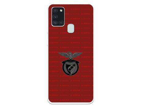 Funda para Samsung Galaxy A21s del Escudo Fondo Granate - Licencia Oficial Benfica