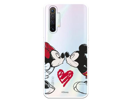 Funda para Realme X2 Oficial de Disney Mickey y Minnie Beso - Clássicos Disney