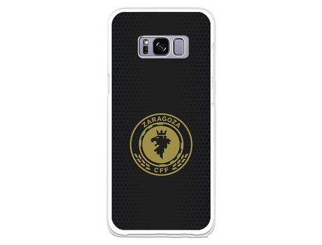 Funda para Samsung Galaxy S8 del Zaragoza CF Femenino Escudo Fondo Negro - Licencia Oficial Zaragoza CF Femenino