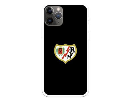 Funda para iPhone 11 Pro del Rayo Vallecano Escudo Fondo Negro - Licencia Oficial Rayo Vallecano
