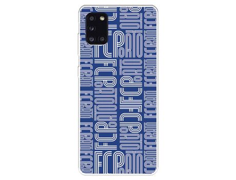 Funda para Samsung Galaxy A31 del Futebol Club Oporto Nombre Fondo Azul - Licencia Oficial Futebol Club Oporto