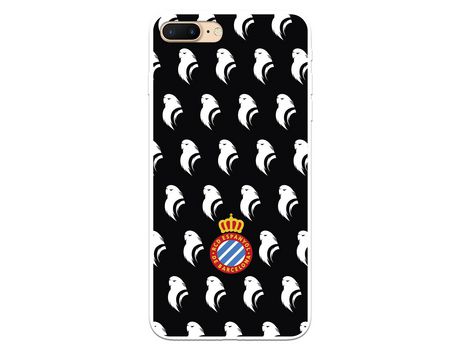 Funda para iPhone 7 Plus del RCD Espanyol Escudo Patron Fondo Negro Escudo Patron Fondo Negro - Licencia Oficial RCD Espanyol