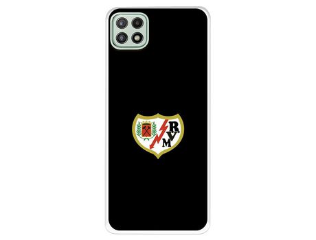 Funda para Samsung Galaxy A22 5G del Rayo Vallecano Escudo Fondo Negro - Licencia Oficial Rayo Vallecano