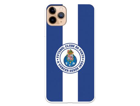 Funda para iPhone 11 Pro Max del Futebol Club Oporto Escudo Rayas Azul y blanco - Licencia Oficial Futebol Club Oporto