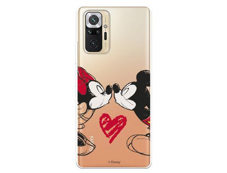 Funda para Xiaomi Redmi Note 10 Pro Oficial de Disney Mickey y Minnie Beso - Clássicos Disney