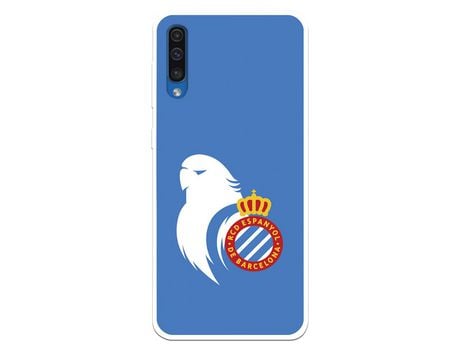 Funda para Samsung Galaxy A50 del RCD Espanyol Escudo Perico Escudo Perico - Licencia Oficial RCD Espanyol
