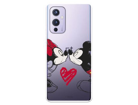 Funda para OnePlus 9 Oficial de Disney Mickey y Minnie Beso - Clássicos Disney