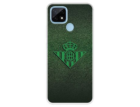 Funda para Realme C21 del Betis Escudo Verde Fondo trama - Licencia Oficial Real Betis Balompié