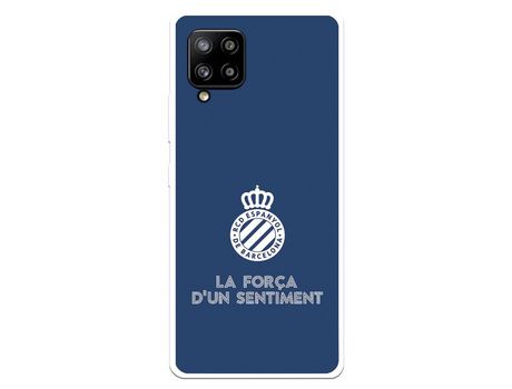 Funda para Samsung Galaxy A42 5G del RCD Espanyol Escudo Fondo Azul Escudo Fondo Azul - Licencia Oficial RCD Espanyol