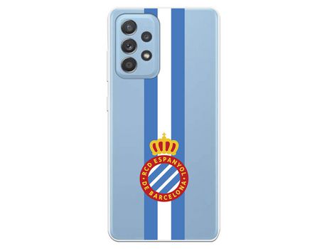 Funda para Samsung Galaxy A52 5G del RCD Espanyol Escudo Albiceleste Escudo Albiceleste - Licencia Oficial RCD Espanyol