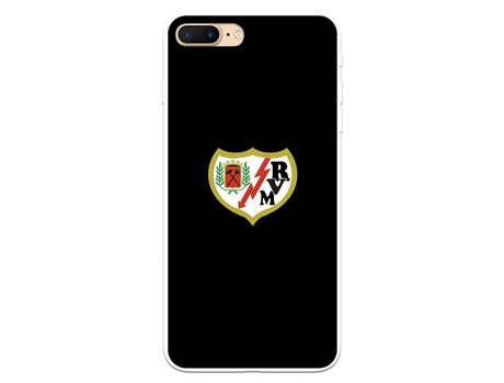 Funda para iPhone 7 Plus del Rayo Vallecano Escudo Fondo Negro - Licencia Oficial Rayo Vallecano