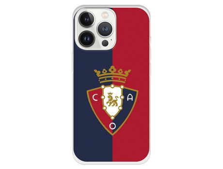 Funda para iPhone 13 Pro del Osasuna Escudo Fondo Bicolor - Licencia Oficial CA Osasuna