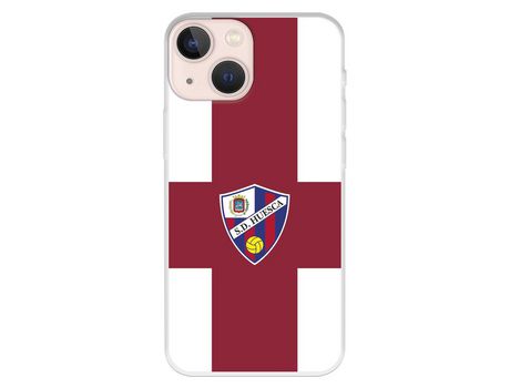 Funda para iPhone 13 Mini del Huesca Bandas Rojas - Licencia Oficial SD Huesca