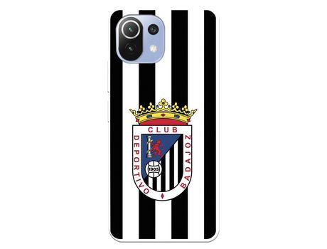 Funda para Xiaomi Mi 11 Lite del Badajoz Escudo Blanquinegro - Licencia Oficial Club Deportivo Badajoz