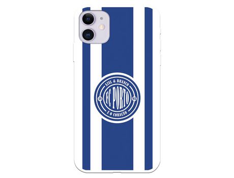 Funda para iPhone 11 del Futebol Club Oporto Escudo Escudo y Rayas - Licencia Oficial Futebol Club Oporto
