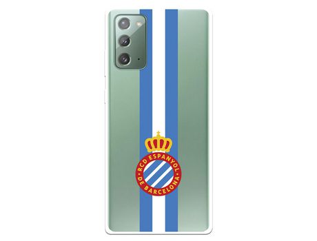 Funda para Samsung Galaxy Note20 del RCD Espanyol Escudo Albiceleste Escudo Albiceleste - Licencia Oficial RCD Espanyol
