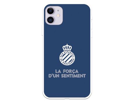 Funda para iPhone 11 del RCD Espanyol Escudo Fondo Azul Escudo Fondo Azul - Licencia Oficial RCD Espanyol