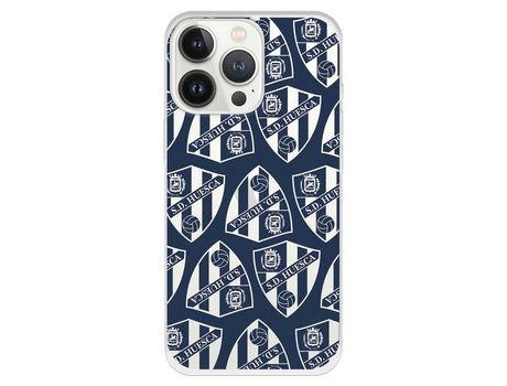 Funda para iPhone 13 Pro del Huesca Patron Escudos - Licencia Oficial SD Huesca