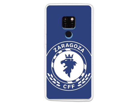 Funda para Huawei Mate 20 del Zaragoza CF Femenino Escudo Grande Fondo Azul - Licencia Oficial Zaragoza CF Femenino
