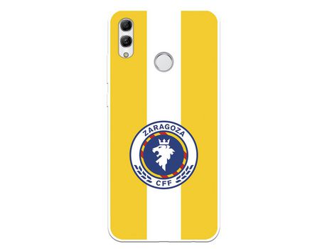 Funda para Huawei P Smart 2019 del Zaragoza CF Femenino Escudo Fondo Amarillo - Licencia Oficial Zaragoza CF Femenino