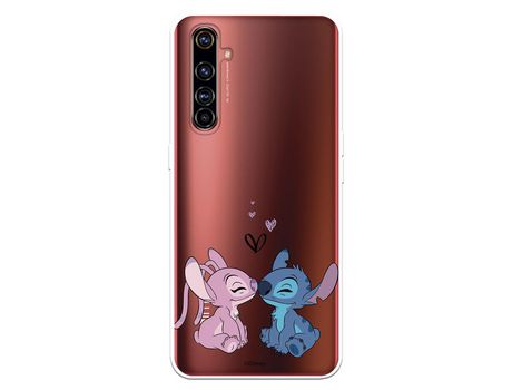 Funda para Realme X50 Pro Oficial de Disney Angel & Stitch Beso - Lilo & Stitch