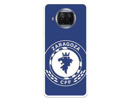 Funda para Xiaomi Mi 10T Lite del Zaragoza CF Femenino Escudo Grande Fondo Azul - Licencia Oficial Zaragoza CF Femenino