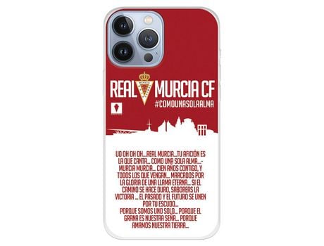 Funda para iPhone 13 Pro Max del Real Murcia Tu Afición es la que Canta - Licencia Oficial Real Murcia