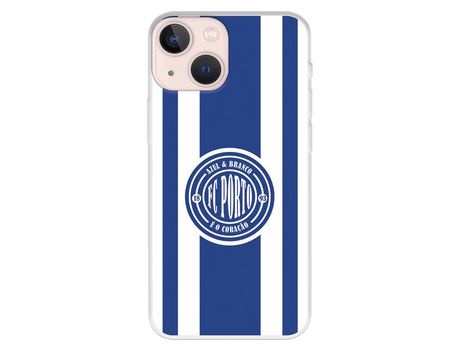 Funda para iPhone 13 Mini del Futebol Club Oporto Escudo Escudo y Rayas - Licencia Oficial Futebol Club Oporto