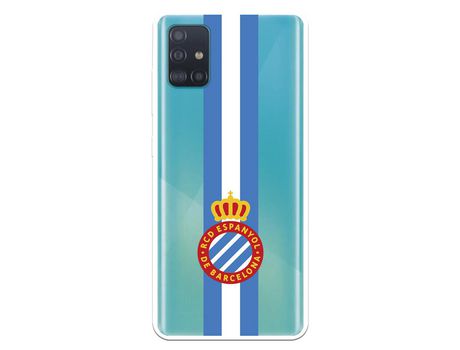 Funda para Samsung Galaxy A51 del RCD Espanyol Escudo Albiceleste Escudo Albiceleste - Licencia Oficial RCD Espanyol