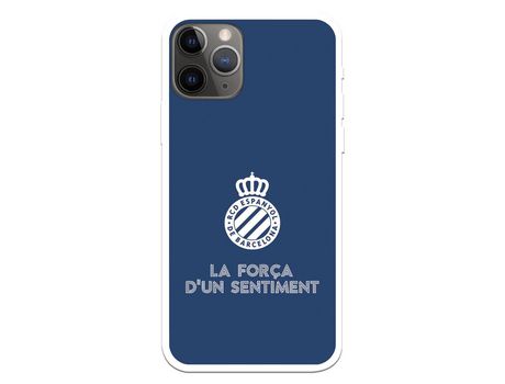 Funda para iPhone 11 Pro del RCD Espanyol Escudo Fondo Azul Escudo Fondo Azul - Licencia Oficial RCD Espanyol