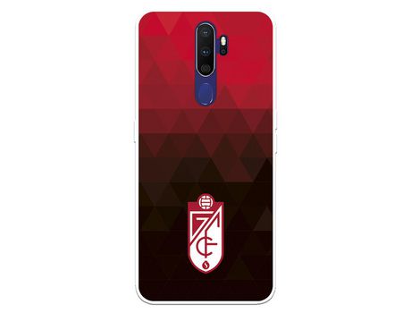 Funda para Oppo A9 2020 del Granada CF Escudo - Fondo Rojo y Negro Escudo - Fondo Rojo y Negro - Licencia Oficial Granada CF