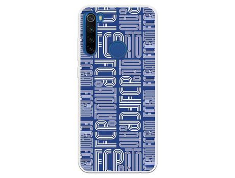 Funda para Xiaomi Redmi Note 8T del Futebol Club Oporto Nombre Fondo Azul - Licencia Oficial Futebol Club Oporto