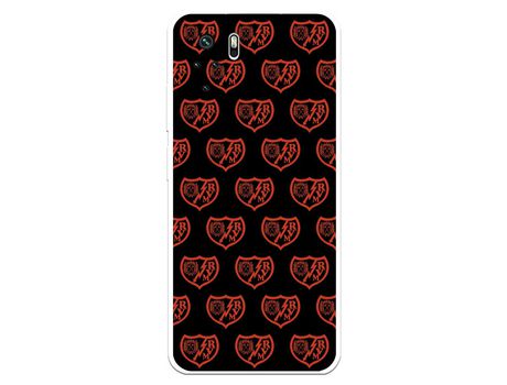 Funda para Xiaomi Redmi Note 10 del Rayo Vallecano Escudo Patron Fondo Negro - Licencia Oficial Rayo Vallecano