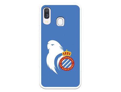 Funda para Samsung Galaxy A40 del RCD Espanyol Escudo Perico Escudo Perico - Licencia Oficial RCD Espanyol