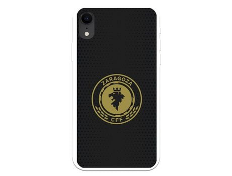 Funda para iPhone XR del Zaragoza CF Femenino Escudo Fondo Negro - Licencia Oficial Zaragoza CF Femenino