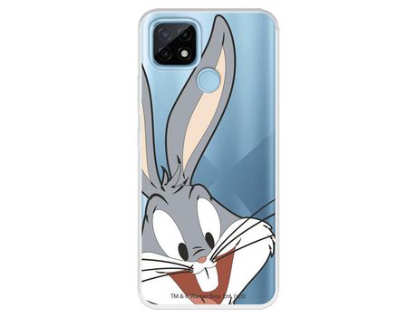 Funda para Realme C21 Oficial de Warner Bros Bugs Bunny Silueta Transparente - Looney Tunes