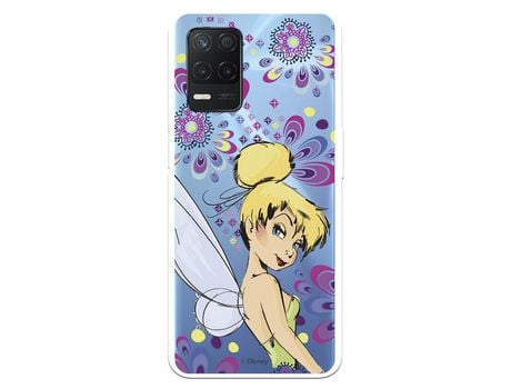 Funda para Realme 8 5G Oficial de Disney Campanilla Flores