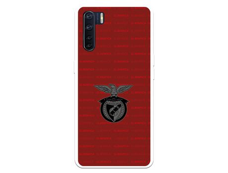 Funda para Oppo A91 del Escudo Fondo Granate - Licencia Oficial Benfica