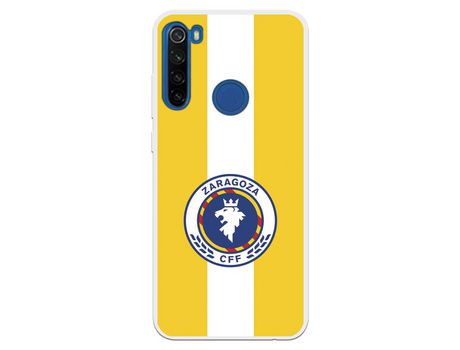 Funda para Xiaomi Redmi Note 8T del Zaragoza CF Femenino Escudo Fondo Amarillo - Licencia Oficial Zaragoza CF Femenino