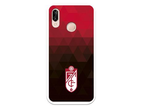 Funda para Huawei P20 Lite del Granada CF Escudo - Fondo Rojo y Negro Escudo - Fondo Rojo y Negro - Licencia Oficial Granada CF