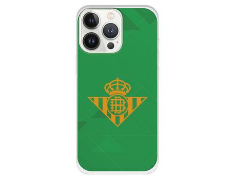 Funda para iPhone 13 Pro del Betis Escudo Amarillo - Licencia Oficial Real Betis Balompié