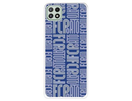 Funda para Samsung Galaxy A22 5G del Futebol Club Oporto Nombre Fondo Azul - Licencia Oficial Futebol Club Oporto