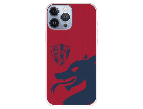Funda para iPhone 13 Pro Max del Huesca Dragon Azul y Rojo - Licencia Oficial SD Huesca