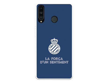 Funda para Huawei P30 Lite del RCD Espanyol Escudo Fondo Azul Escudo Fondo Azul - Licencia Oficial RCD Espanyol