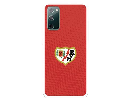 Funda para Samsung Galaxy S20 FE del Rayo Vallecano Escudo Fondo Rojo - Licencia Oficial Rayo Vallecano