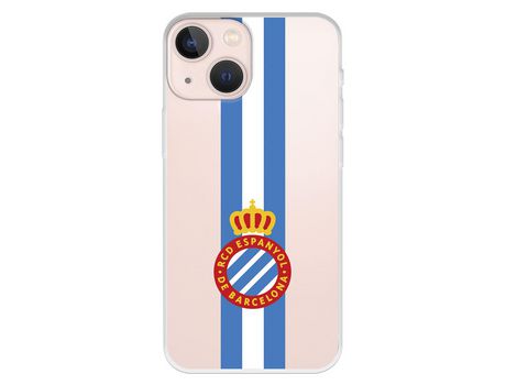 Funda para iPhone 13 Mini del RCD Espanyol Escudo Albiceleste Escudo Albiceleste - Licencia Oficial RCD Espanyol