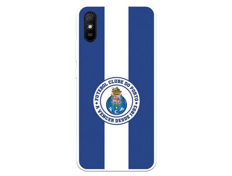 Funda para Xiaomi Redmi 9A del Futebol Club Oporto Escudo Rayas Azul y blanco - Licencia Oficial Futebol Club Oporto