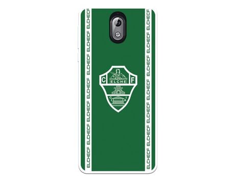 Funda para Nokia 3.1 del Elche CF Escudo Fondo Verde Escudo Fondo Verde - Licencia Oficial Elche CF